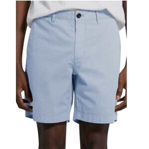 Theory NWT Men's Zaine GD S 7 Heron Patton Shorts Size 36 Blue Flat Front Chino